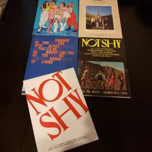 Itzy cds and photocards and books